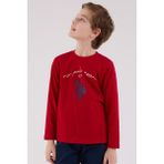 U.s. Polo Assn. Erkek Çocuk Uzun Kol Pijama Takım Kırmızı - 12 - 13 Yaş
