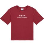 U.S. Polo Assn. Erkek Çocuk Vişne Comfort Basic Bisiklet Yaka Tişört 50306513-VR223 - Vişne Çürüğü - 7 - 8 Yaş