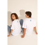 U.S. Polo Assn. Erkek Comfort Fit Bisiklet Yaka Beyaz Tişört 50287046-vr013
