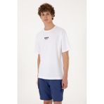U.S. Polo Assn. Erkek Comfort Fit Bisiklet Yaka Beyaz Tişört 50299970-VR013 - 2XL