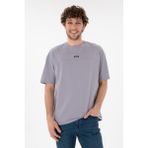 U.S. Polo Assn. Erkek Comfort Fit Bisiklet Yaka Gri Tişört 50306017-VR024 - Gri - 006