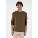 U.S. Polo Assn. Erkek Comfort Fit Bisiklet Yaka Haki İnce Sweatshirt 50309858-VR027