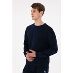 U.S. Polo Assn. Erkek Comfort Fit Bisiklet Yaka Lacivert Sweatshirt 50293438-VR033