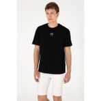 U.S. Polo Assn. Erkek Comfort Fit Bisiklet Yaka Siyah Tişört 50306450-VR046 - Siyah-128