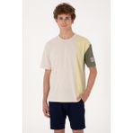 U.S. Polo Assn. Erkek Comfort Fit Bisiklet Yaka Taş Tişört 50306896-VR049 - Taş Rengi - XL