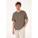 U.S. Polo Assn. Erkek Comfort Fit Bisiklet Yaka Vizon Tişört 50307322-VR052 - XL