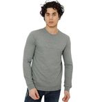 U.s. Polo Assn. Erkek Dokuma Sweat T-shirt 1454255 ANTRASİT MELANJ 4XL