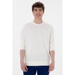 U.S. Polo Assn. Erkek Ekru Sweatshirt 50300048-VR184, Beyaz