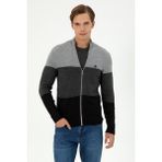 U.s. Polo Assn. Erkek Gri Melanj Hırka Triko 50297062-vr086