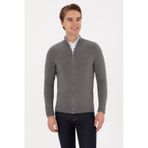 U.s. Polo Assn. Erkek Gri Melanj Hırka Triko 50313688-vr086 Grı Melanj