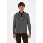 U.s. Polo Assn. Erkek Gri Melanj Hırka (Triko) 50313721-VR086 - Grimelanj