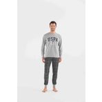 U.S. POLO Assn. Erkek Gri Melanj Pijama Takım