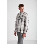 U.S. Polo Assn. Erkek Gri Polar Sweatshirt-Eşofman Altı Kışlık 2'li Pijama Takımı