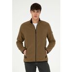 U.S. Polo Assn. Erkek Haki Basic Polar Hırka 50298066-vr027