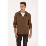 U.S. Polo Assn. Erkek Haki Örme Hırka 50313719-VR027