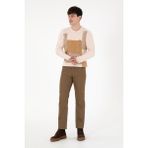 U.S. Polo Assn. Erkek Haki Pantolon (Kanvas-Chino) 50291178-VR027 - 32 - 33 - Haki - 289