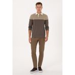 U.s. Polo Assn. Erkek Haki Pantolon Kanvas-chino 50316835-vr027 Haki