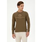 U.s. Polo Assn. Erkek Haki Sweatshirt 50293424-vr027
