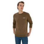 U.S. Polo Assn. Erkek Haki Sweatshirt 50293742-VR027, Yeşil, XL