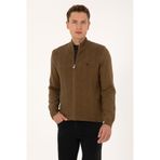 U.S. Polo Assn. Erkek Haki Triko Hırka 50315024-VR027