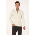 U.s. Polo Assn. Erkek Hırka (Triko) 50315024-VR256 - Beyaz - 2XL