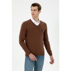 U.S. Polo Assn. Erkek Kahverengi Basic Kazak 50288881-VR029 - XL