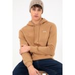 U.S. Polo Assn. Erkek Kapüşonlu Camel Basic Şardonlu Sweatshirt 50295176-VR015 - Camel - Altın
