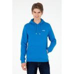 U.S. Polo Assn. Erkek Kapüşonlu Kobalt Mavi Basic Şardonlu Sweatshirt 50295176-VR077 - XL