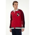 U.S. Polo Assn. Erkek Kırmızı Hırka (Örme) 50270843-VR030 - XL