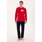 U.S. Polo Assn. Erkek Kırmızı Pijama Takımı 50318597-VR030