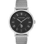 U.S. Polo Assn. Erkek Kol Saati 42 mm Metalik Gri Çelik Kasa 5 ATM Suya Dayanıklı Spor Saat