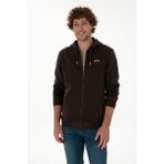 U.S. Polo Assn. Erkek Koyu Kahverengi Hırka (Örme) 50313755-VR084