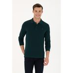 U.S. Polo Assn. Erkek Koyu Yeşil Basic Sweatshirt 50269403-VR079