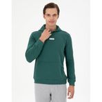 U.S. Polo Assn. Erkek Koyu Yeşil Sweatshirt 50293359-VR079, L