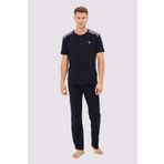 U.S. Polo Assn. Erkek Lacivert 3 lü Pijama Takım