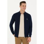 U.S. Polo Assn. Erkek Lacivert Basic Triko Hırka 50268938-VR033
