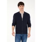 U.S. Polo Assn. Erkek Lacivert Basic Triko Hırka 50288870-VR033
