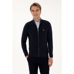 U.S. Polo Assn. Erkek Lacivert Basic Triko Hırka 50307800-VR033