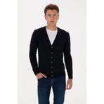 U.S. Polo Assn. Erkek Lacivert Basic Triko Hırka 50313702-VR033