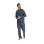 U.S. Polo Assn. Erkek Lacivert Boydan Patlı Şık Pijama Takımı 1910Cd.Z1.Eta8.Gr.8.Ou5.P.0.02311Km