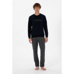 U.S. Polo Assn. Erkek Lacivert Pijama Takım 50318593-VR033