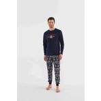 U.S. POLO Assn. Erkek Lacivert Pijama Takım