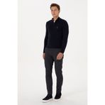 U.S. Polo Assn. Erkek Lacivert Slim Fit Kanvas / Chino Pantolon 50309907-VR033