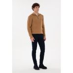 U.S. Polo Assn. Erkek Lacivert Slim Fit Kanvas Pantolon 50297578-VR033 - 31 - 32