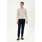 U.S. Polo Assn. Erkek Lacivert Slim Fit Kanvas Pantolon 50297578-vr033