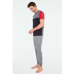U.S. Polo Assn. - Erkek Lacivert Yuvarlak Yaka Pijama Takımı