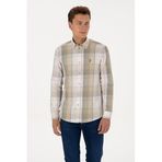 U.S. Polo Assn. Erkek Lila Gömlek Desenli 50315922-VR245