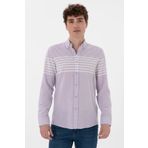U.S. Polo Assn. Erkek Lila Uzun Kollu Gömlek 50300013-VR034