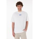 U.S. Polo Assn. Erkek Oversize Fit Bisiklet Yaka Beyaz Tişört 50305923-vr013