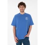 U.S. Polo Assn. Erkek Oversize Fit Bisiklet Yaka Indigo Tişört 50305904-vr028